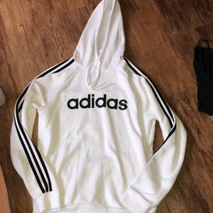 white adidas hoodie